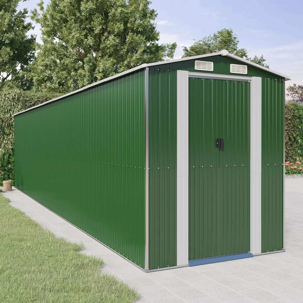 Cobertizo de jardín acero galvanizado antracita 126x97,5x177 cm