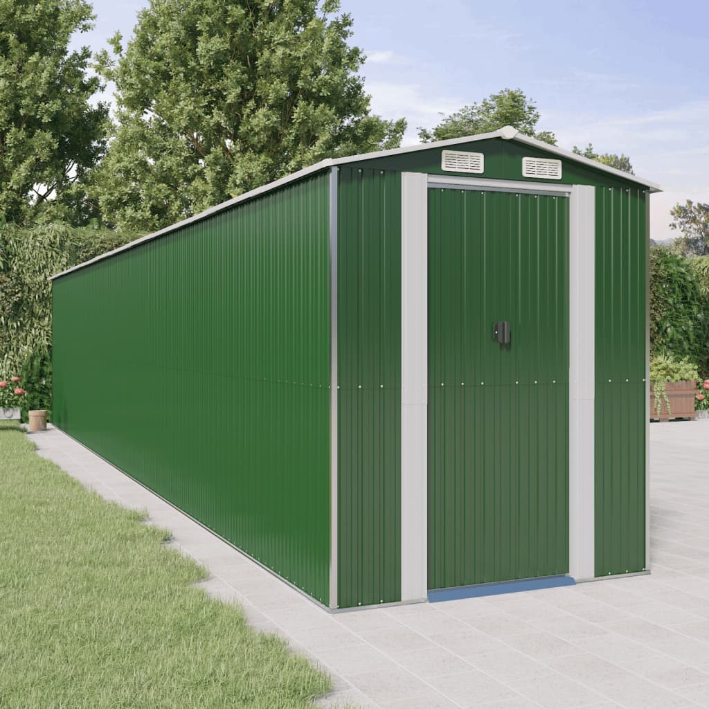 Cobertizo de jardín acero galvanizado antracita 126x97,5x177 cm