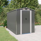 Cobertizo de jardín acero galvanizado antracita 126x97,5x177 cm