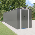 Cobertizo de jardín acero galvanizado antracita 126x97,5x177 cm