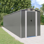 Cobertizo de jardín acero galvanizado antracita 126x97,5x177 cm