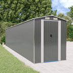 Cobertizo de jardín acero galvanizado antracita 126x97,5x177 cm