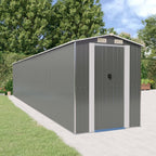 Cobertizo de jardín acero galvanizado antracita 126x97,5x177 cm