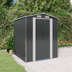 Cobertizo de jardín acero galvanizado antracita 126x97,5x177 cm