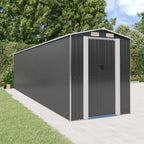 Cobertizo de jardín acero galvanizado antracita 126x97,5x177 cm