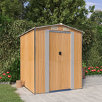 Cobertizo de jardín acero galvanizado antracita 126x97,5x177 cm