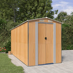 Cobertizo de jardín acero galvanizado antracita 126x97,5x177 cm