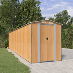Cobertizo de jardín acero galvanizado antracita 126x97,5x177 cm
