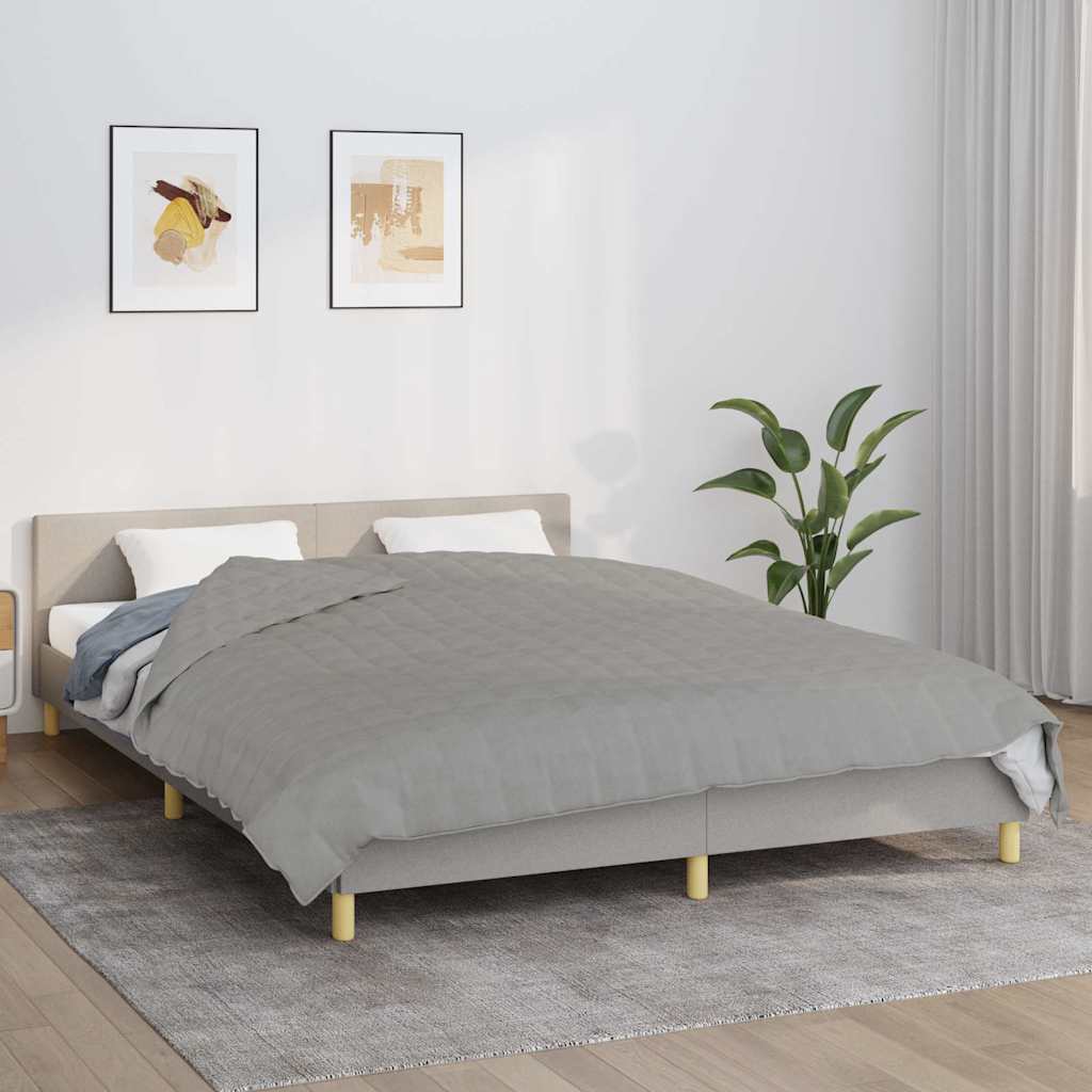 Manta con peso con funda gris 120x180 cm 5 kg tela