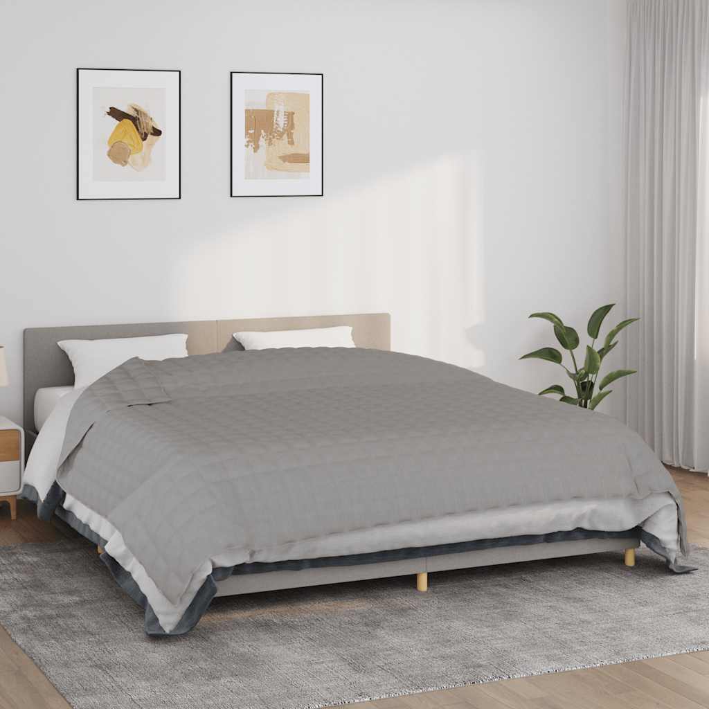 Manta con peso con funda gris 120x180 cm 5 kg tela