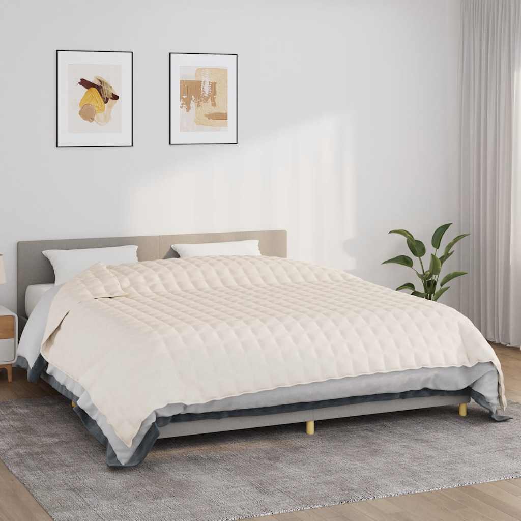 Manta con peso con funda gris 120x180 cm 5 kg tela