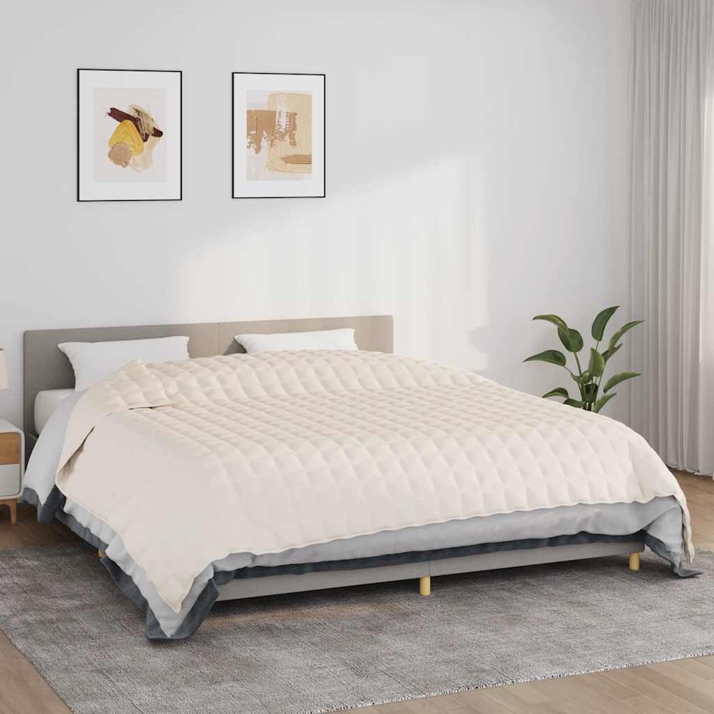 Manta con peso con funda gris 120x180 cm 5 kg tela