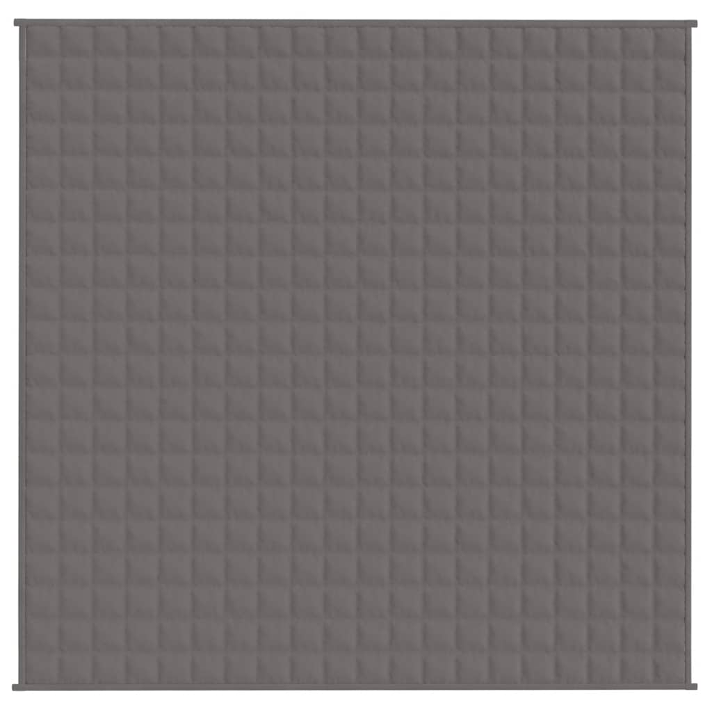 Manta con peso tela gris 200x200 cm 9 kg
