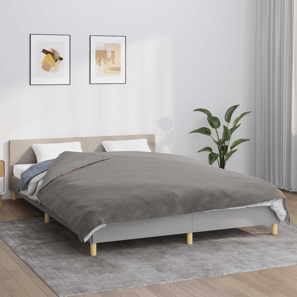 Manta con peso con funda gris 120x180 cm 5 kg tela