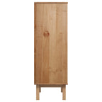 Aparador de madera maciza de pino 85x43x125 cm