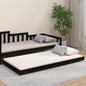 Solid pine white bed frame without mattress 80x200 cm