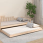 Solid pine white bed frame without mattress 80x200 cm