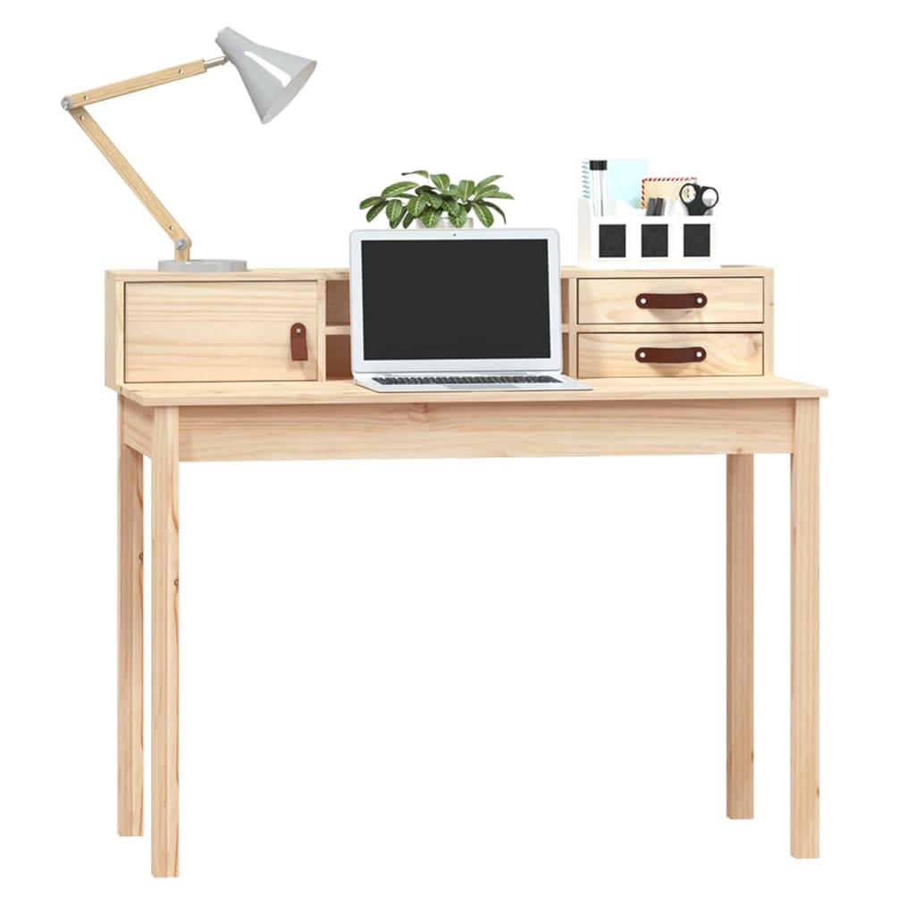 Escritorio 110x50x93 cm Madera maciza de pino