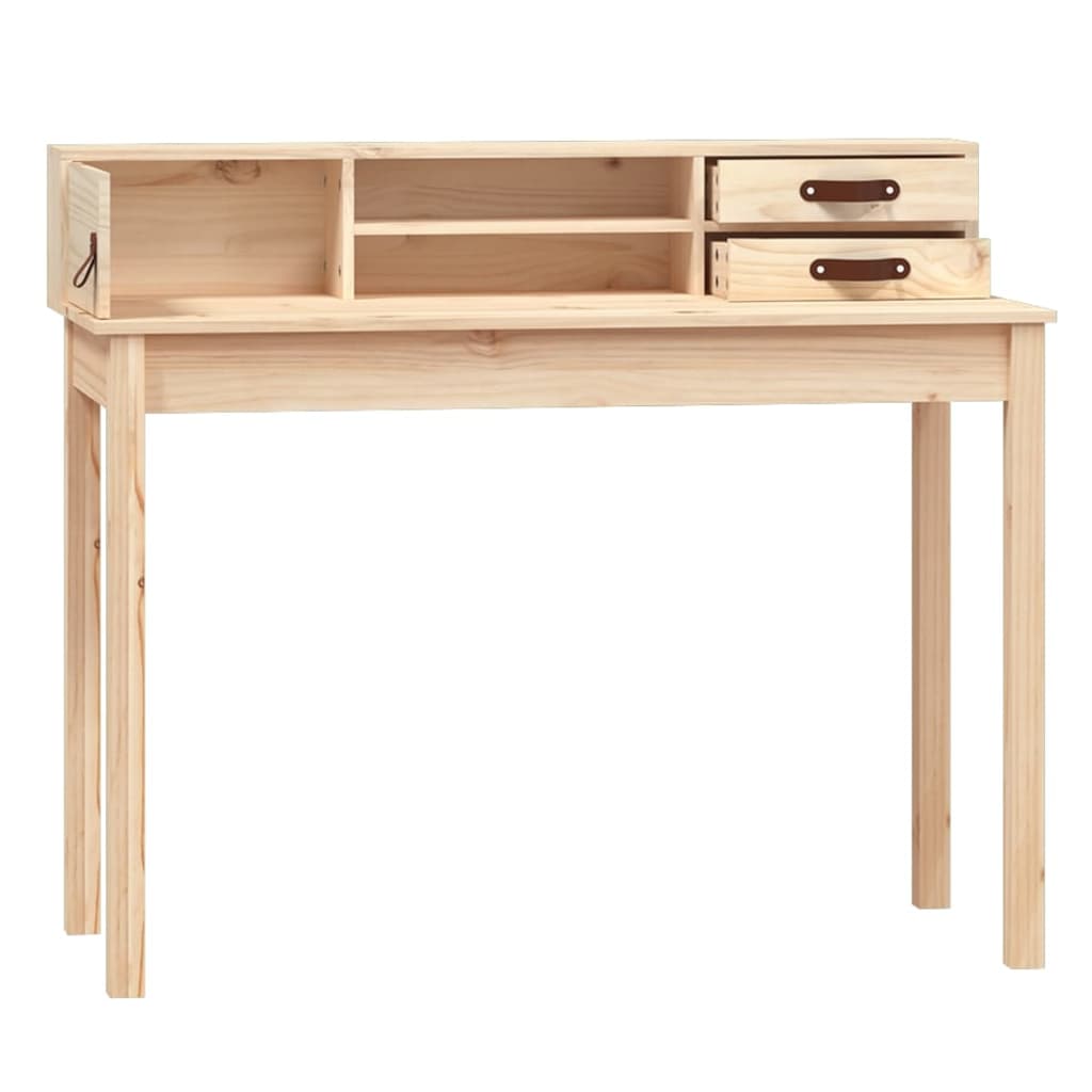 Escritorio 110x50x93 cm Madera maciza de pino