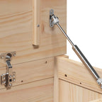 Caja de almacenamiento madera maciza de pino 110x50x45,5 cm