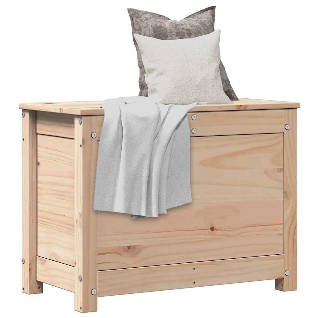 Caja de almacenamiento madera maciza de pino 110x50x45,5 cm
