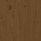 Caja de almacenaje madera maciza pino marrón miel 60x32x45,5 cm
