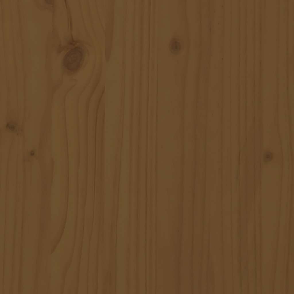 Caja de almacenaje madera maciza pino marrón miel 60x32x45,5 cm