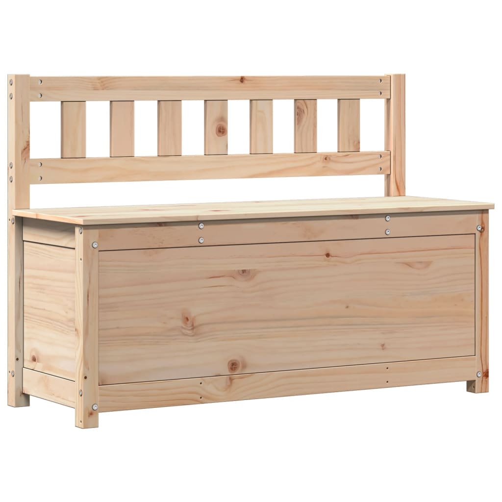 Banco de madera maciza de pino 110x41x76,5 cm