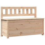 Banco de madera maciza de pino 110x41x76,5 cm