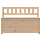 Banco de madera maciza de pino 110x41x76,5 cm