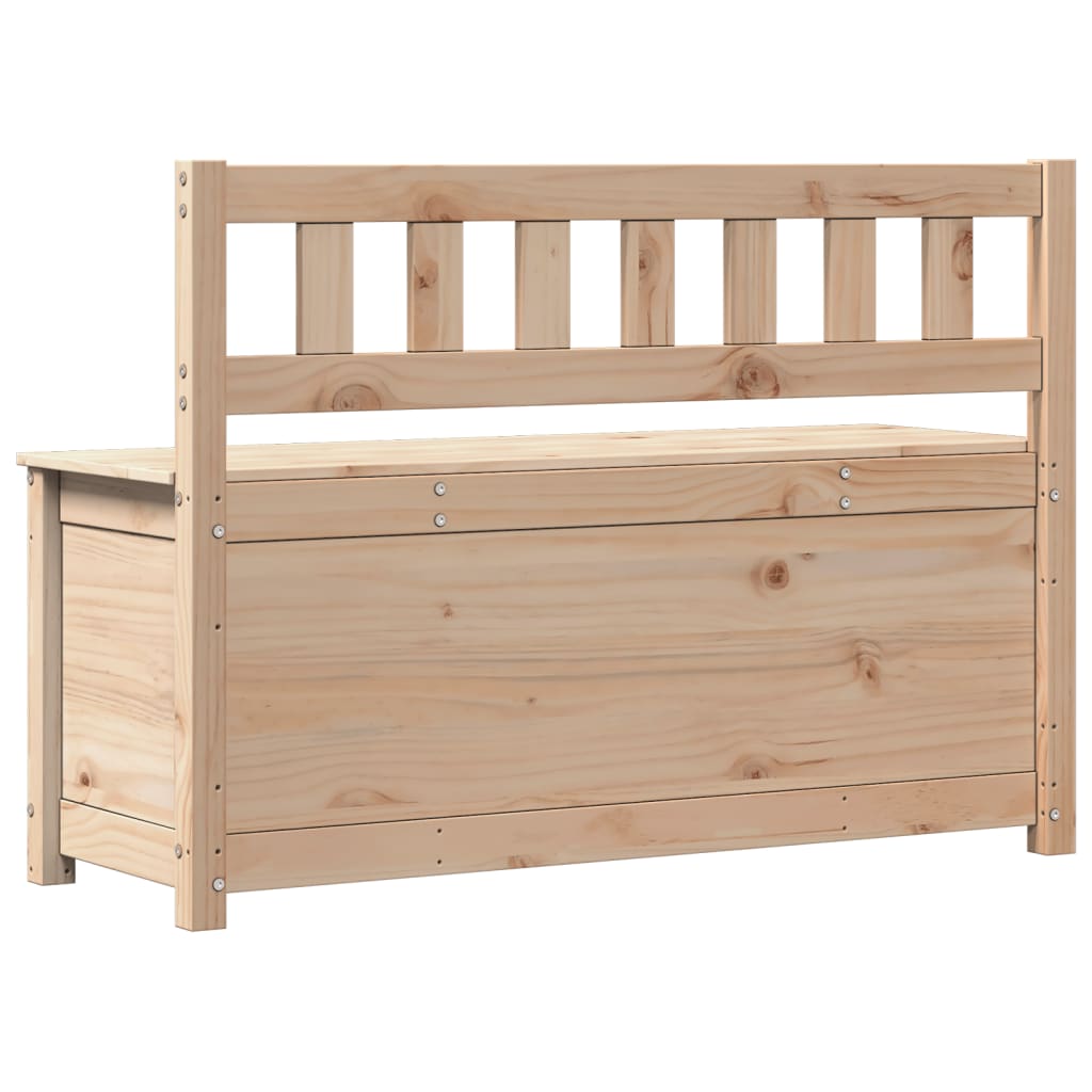 Banco de madera maciza de pino 110x41x76,5 cm