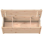 Banco de madera maciza de pino 110x41x76,5 cm