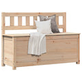 Banco de madera maciza de pino 110x41x76,5 cm