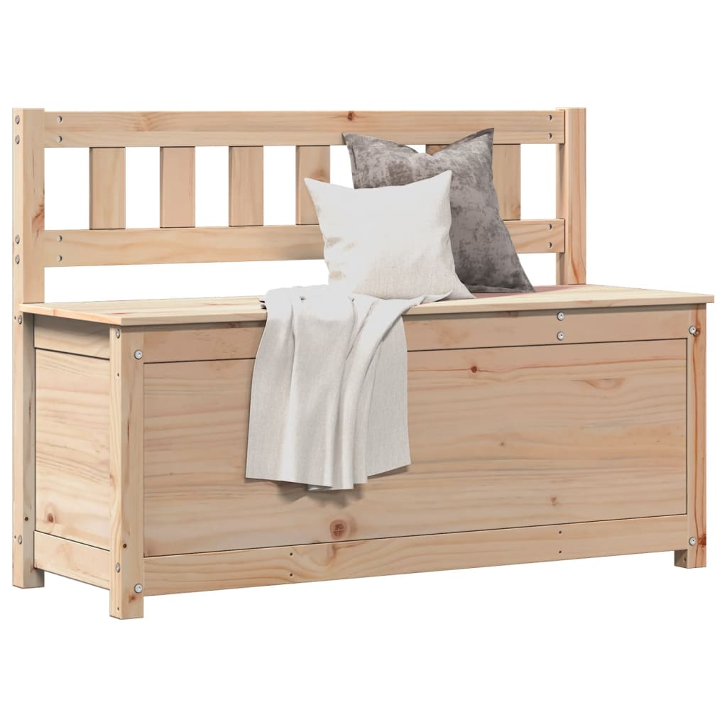 Banco de madera maciza de pino 110x41x76,5 cm