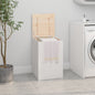 Solid pine laundry chest honey brown 44x44x66 cm
