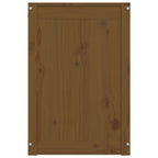 Baúl para colada madera maciza pino marrón miel 44x44x66 cm