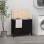 Solid pine laundry chest honey brown 44x44x66 cm