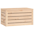 Caja de almacenaje madera maciza de pino 59,5x36,5x33 cm