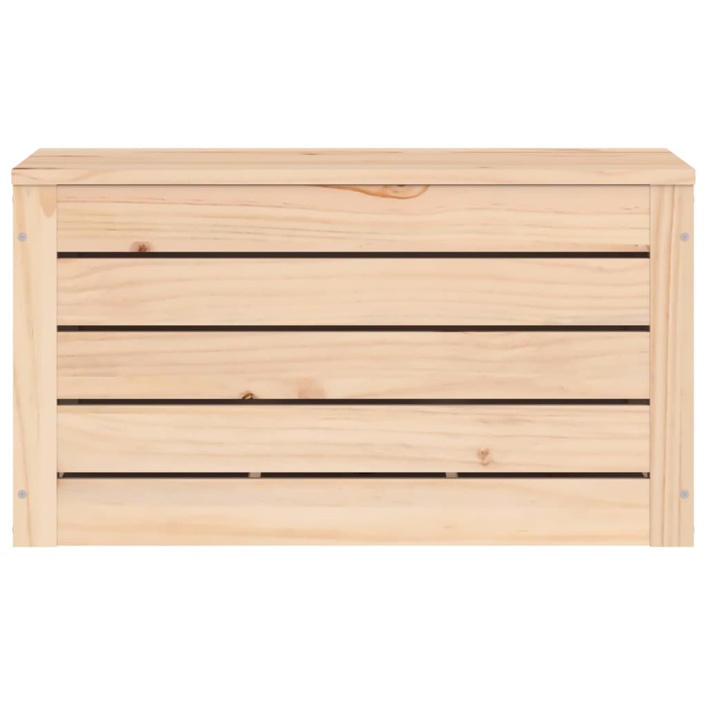Caja de almacenaje madera maciza de pino 59,5x36,5x33 cm
