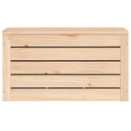 Caja de almacenaje madera maciza de pino 59,5x36,5x33 cm