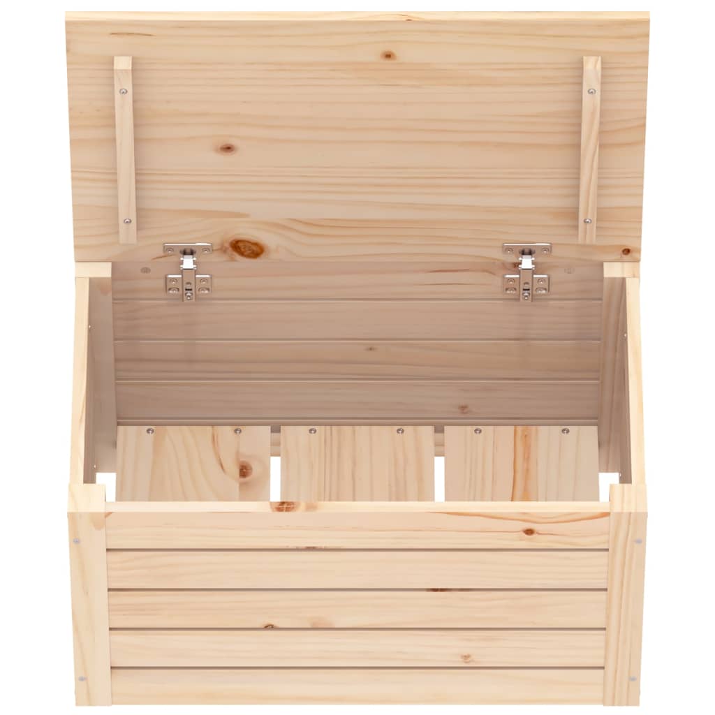 Caja de almacenaje madera maciza de pino 59,5x36,5x33 cm