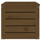 Caixa de arrumação de madeira maciça de pinho castanho mel 89x36,5x33 cm