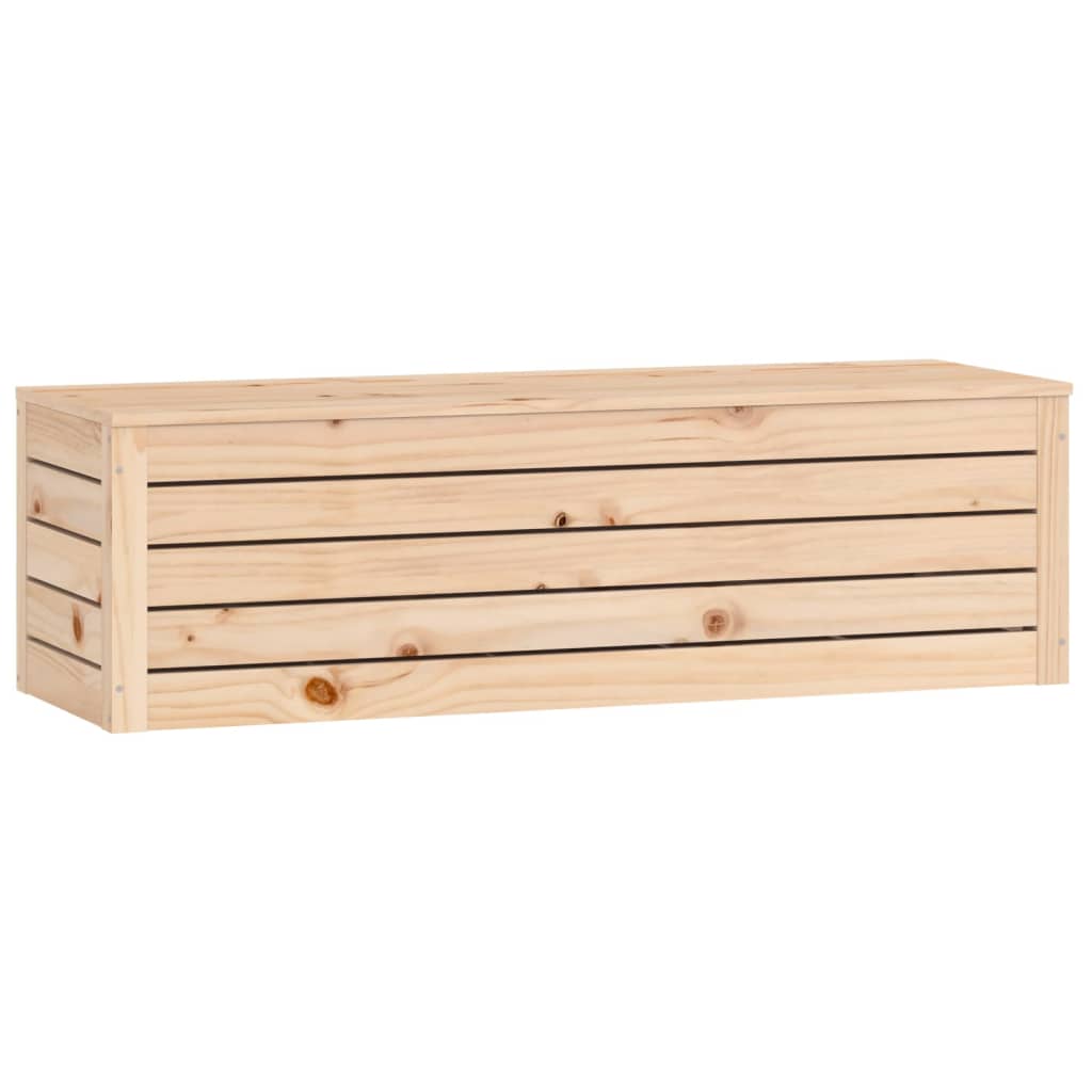 Caja de almacenaje madera maciza de pino 109x36,5x33 cm