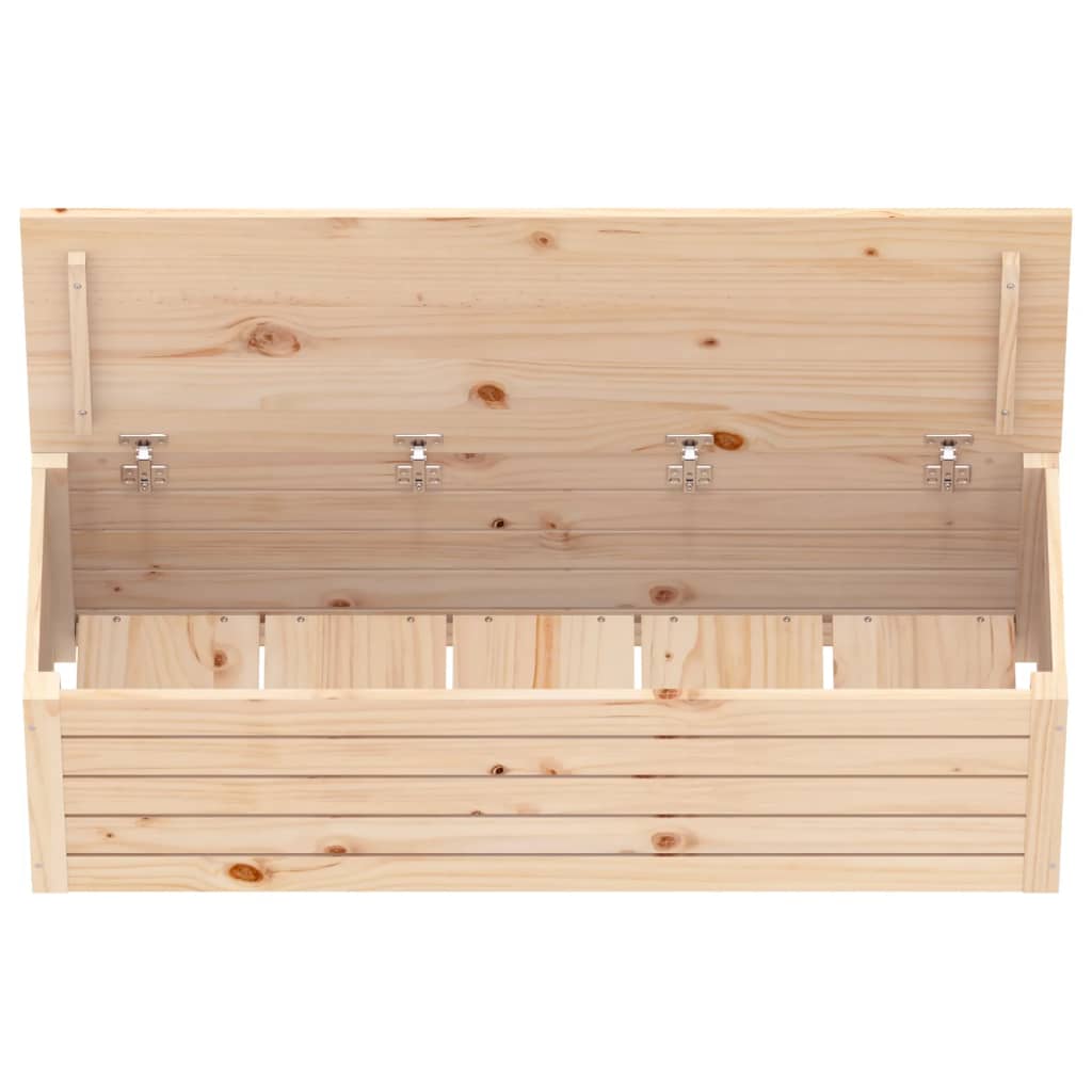 Caja de almacenaje madera maciza de pino 109x36,5x33 cm