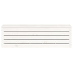 Caja de almacenaje madera maciza de pino blanco 109x36,5x33 cm