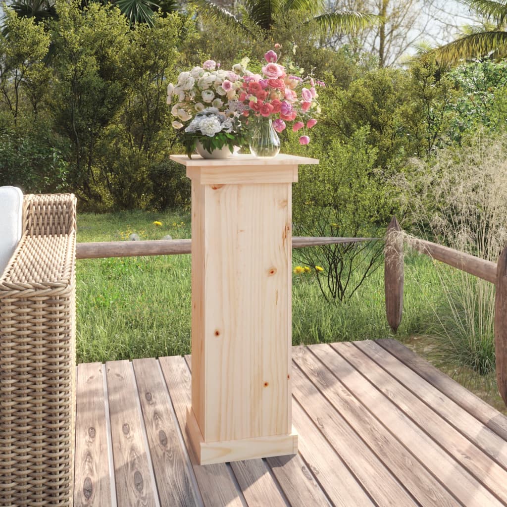 Soporte para plantas madera maciza de pino 40x40x60 cm
