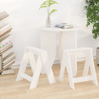 Taburetes 2 uds madera maciza de pino marrón miel 40x40x45 cm
