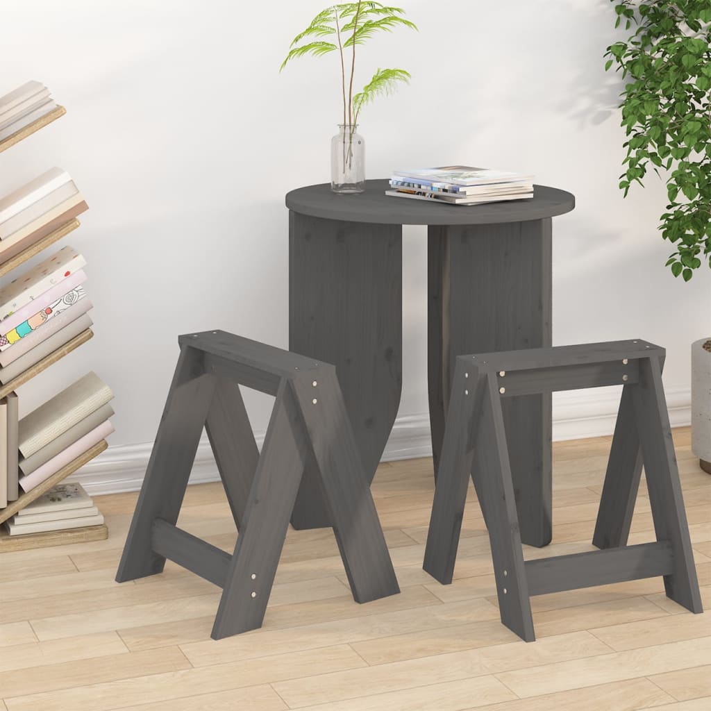 Taburetes 2 uds madera maciza de pino marrón miel 40x40x45 cm