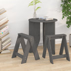 Taburetes 2 uds madera maciza de pino marrón miel 40x40x45 cm