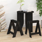 Taburetes 2 uds madera maciza de pino marrón miel 40x40x45 cm